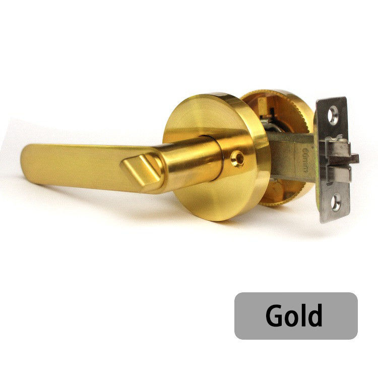 KZ01 aleación de zinc de trabajo pesado Triple palanca Cerradura puerta de cerradura de pelota Cerradura interior de dormitorio puerta de habitación Cerradura de acero inoxidable baño de pelota